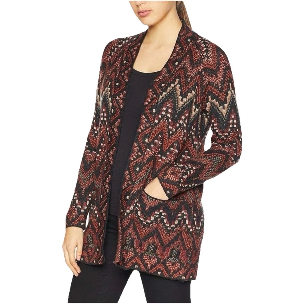 Lucky Brand Ikat Wool Blend Cardigan Size XS